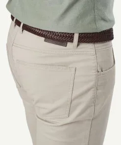 Gazman Modern Stretch 5 Pocket Pants - Limestone -Cheap Gazman Store 4 43071
