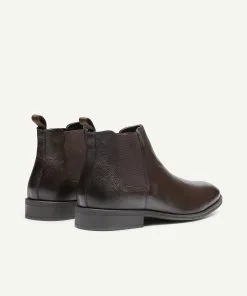 GAZMAN Leather Chelsea Boot - Chocolate -Cheap Gazman Store 4 43099