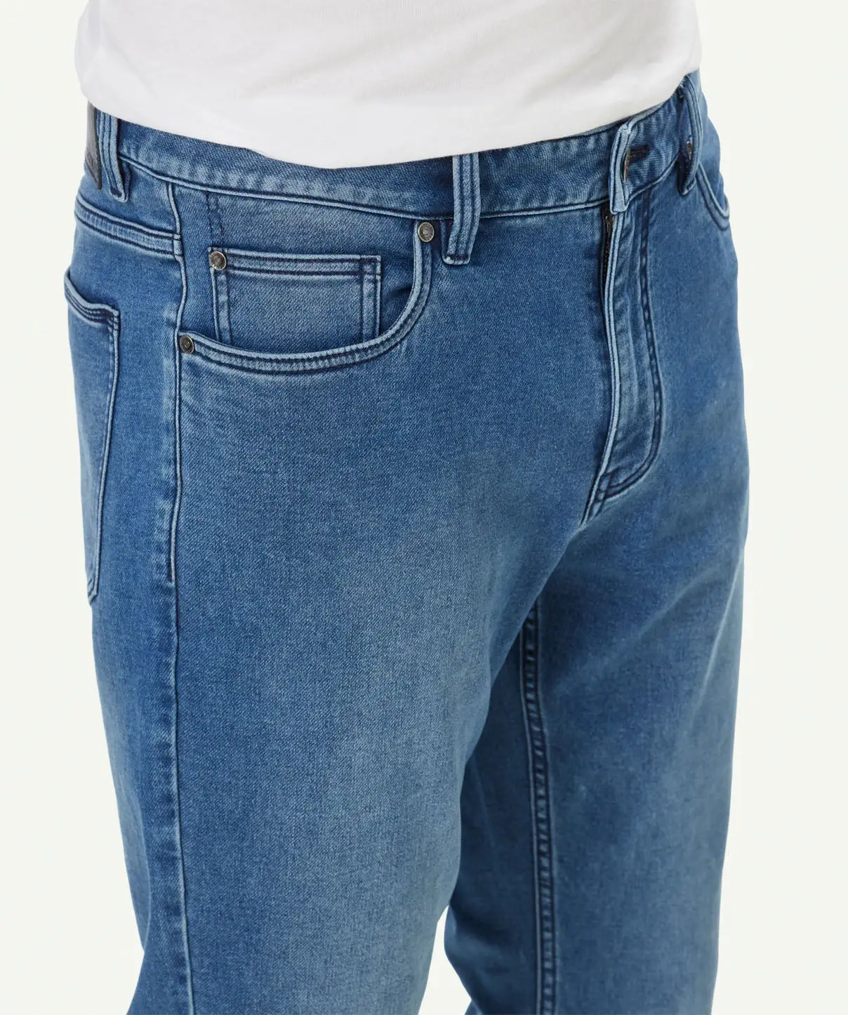 Gazman Merricks Knit Modern Fit Jeans - Washed Indigo 6 Gazman Merricks Knit Modern Fit Jeans - Washed Indigo - Image 4