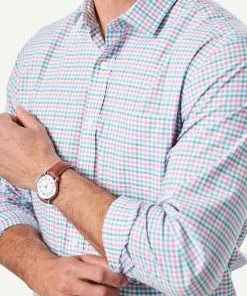 Gazman Easy Care Multi Check Long Sleeve Shirt - Pink 10 Gazman Easy Care Multi Check Long Sleeve Shirt - Pink -Cheap Gazman Store 4 46073