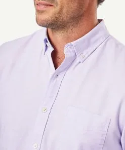 Gazman Tailored Casual Oxford Long Sleeve Shirt - Lilac 10 Gazman Tailored Casual Oxford Long Sleeve Shirt - Lilac -Cheap Gazman Store 4 46093