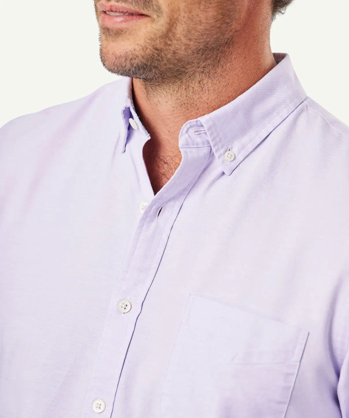 Gazman Tailored Casual Oxford Long Sleeve Shirt - Lilac 6 Gazman Tailored Casual Oxford Long Sleeve Shirt - Lilac - Image 4