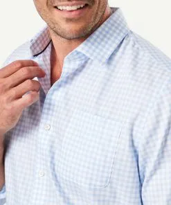 Gazman Non-Iron Twill Check Long Sleeve Shirt - Blue 10 Gazman Non-Iron Twill Check Long Sleeve Shirt - Blue -Cheap Gazman Store 4 46169