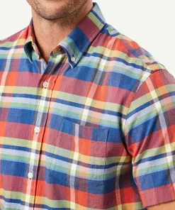 Gazman Casual Multi Check Short Sleeve Shirt - Multi Check 10 Gazman Casual Multi Check Short Sleeve Shirt - Multi Check -Cheap Gazman Store 4 46418