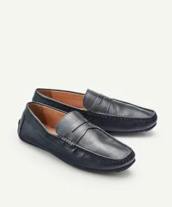 Gazman Leather Driving Shoe - Midnight -Cheap Gazman Store 4 46831