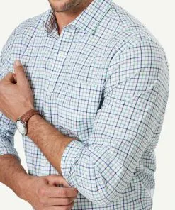 Gazman Easy Care Twill Check Long Sleeve Shirt - Multi Check -Cheap Gazman Store 4 46939