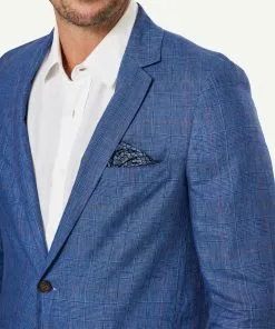 Gazman Tailored Check Sports Jacket - Blue 11 Gazman Tailored Check Sports Jacket - Blue -Cheap Gazman Store 4 47503