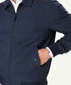 Gazman Modern Harrington - Navy Melange -Cheap Gazman Store 4 48375