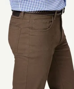 Gazman Stretch Bedford Cord Pants - Bison -Cheap Gazman Store 4 48385