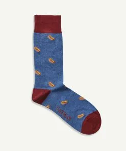 Gazman Non Tight Hotdog Sock - Denim -Cheap Gazman Store 4 48696