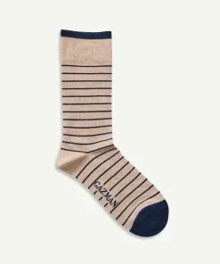Gazman Non Tight Stripe Sock - Sand -Cheap Gazman Store 4 48712