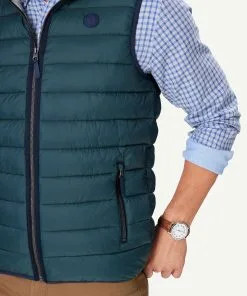 Gazman Lightweight Puffer Vest - Forest -Cheap Gazman Store 4 48858