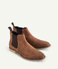 Gazman Suede Leather Chelsea Boot - Whiskey -Cheap Gazman Store 4 49313