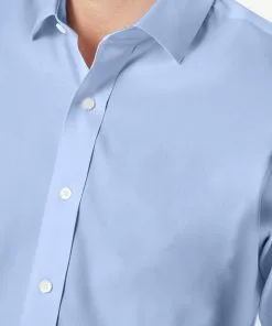 Gazman Easy Care Plain Oxford Shirt - Blue 10 Gazman Easy Care Plain Oxford Shirt - Blue -Cheap Gazman Store 4 49397