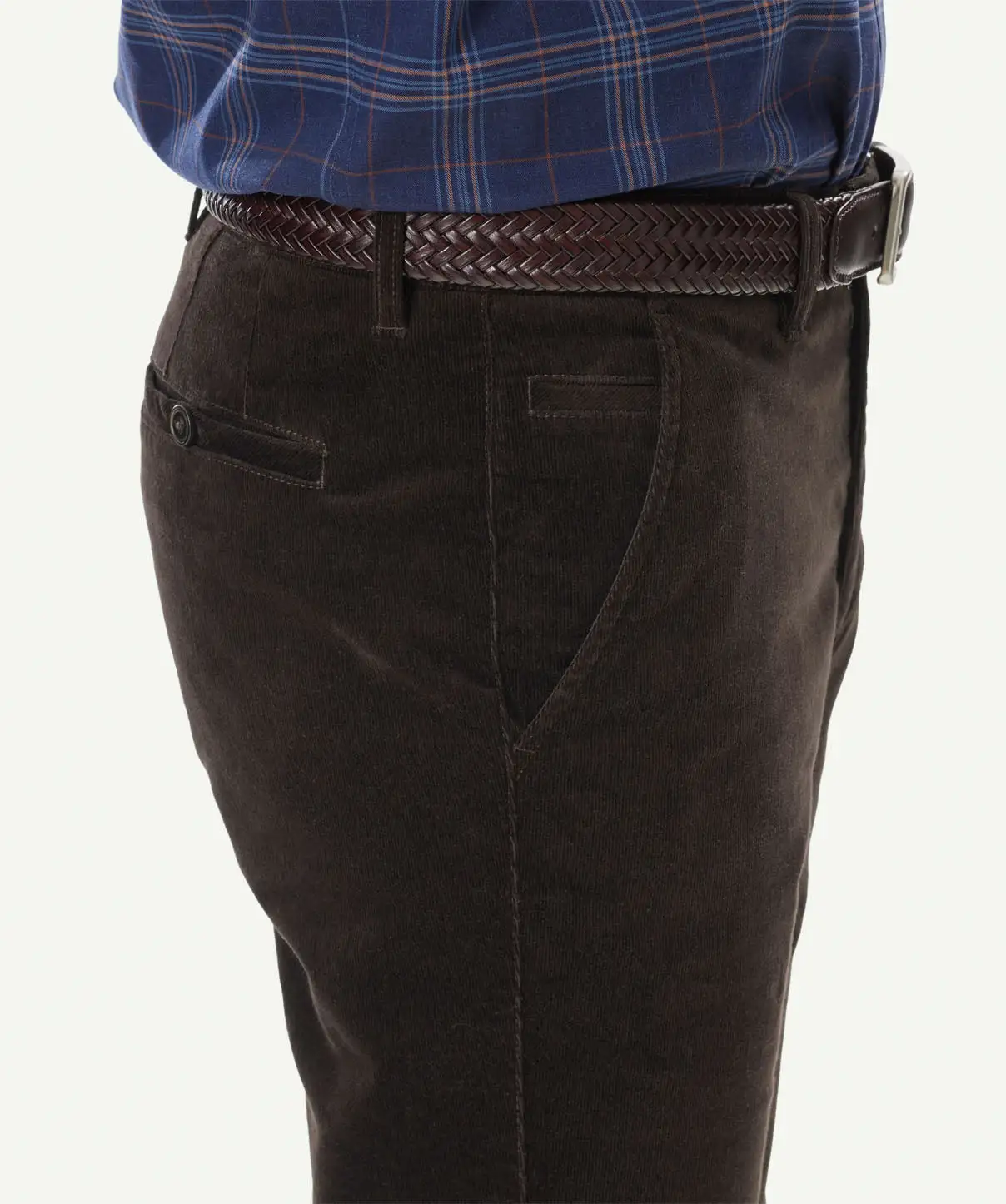 Gazman Stretch Fine Cord Pants - Chocolate 6 Gazman Stretch Fine Cord Pants - Chocolate - Image 4