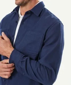Gazman Brushed Overshirt - Navy 11 Gazman Brushed Overshirt - Navy -Cheap Gazman Store 4 49967