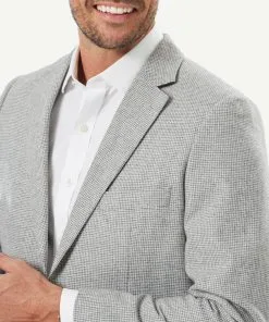 Gazman Wool Blend Houndstooth Sports Jacket - Light Grey 11 Gazman Wool Blend Houndstooth Sports Jacket - Light Grey -Cheap Gazman Store 4 50041
