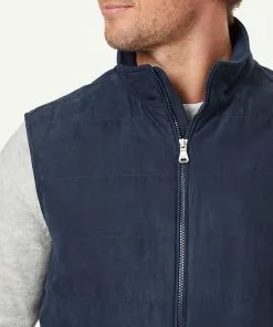 Gazman Suede Touch Vest - Navy -Cheap Gazman Store 4 50071
