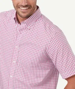 Gazman Easy Care Check Short Sleeve Shirt - Berry -Cheap Gazman Store 4 19b3c7c2 c993 4424 96a1 d66f37462fc9