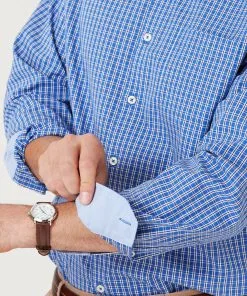 Gazman Easy Care Grid Check Shirt - Blue -Cheap Gazman Store 4 2bbb2e9a 7c34 442b b077 f23a4ba508ba