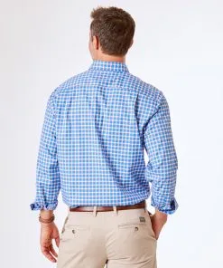 Gazman Easy Care Herringbone Check Shirt - Cornflower -Cheap Gazman Store 4 34cebe04 6ee4 4c4d 90ef c8124bf34667