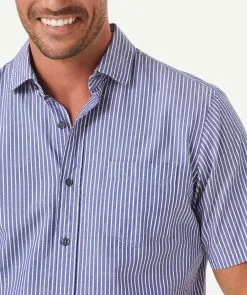 Gazman Seersucker Stripe Short Sleeve Shirt - Denim -Cheap Gazman Store 4 3b000cab 1198 4111 827e cea1291f4618