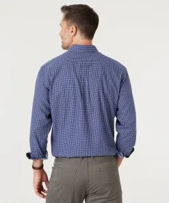 Gazman Brushed Fine Line Check Shirt - Royal -Cheap Gazman Store 4 54251510 ada3 4574 a0cb 6608d9183ce8