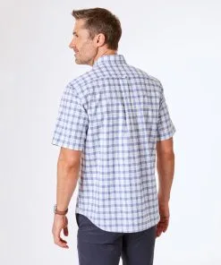 Gazman Easy Care Oxford Check Short Sleeve Shirt - White 9 Gazman Easy Care Oxford Check Short Sleeve Shirt - White -Cheap Gazman Store 4 57a08e0b e5d4 4526 8586 e8a7b1ba7141