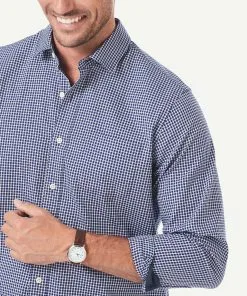 Gazman Easy Care Oxford Check Long Sleeve Shirt - Navy 9 Gazman Easy Care Oxford Check Long Sleeve Shirt - Navy -Cheap Gazman Store 4 7565858e 555a 4de1 b94a 267a3acdb4f2