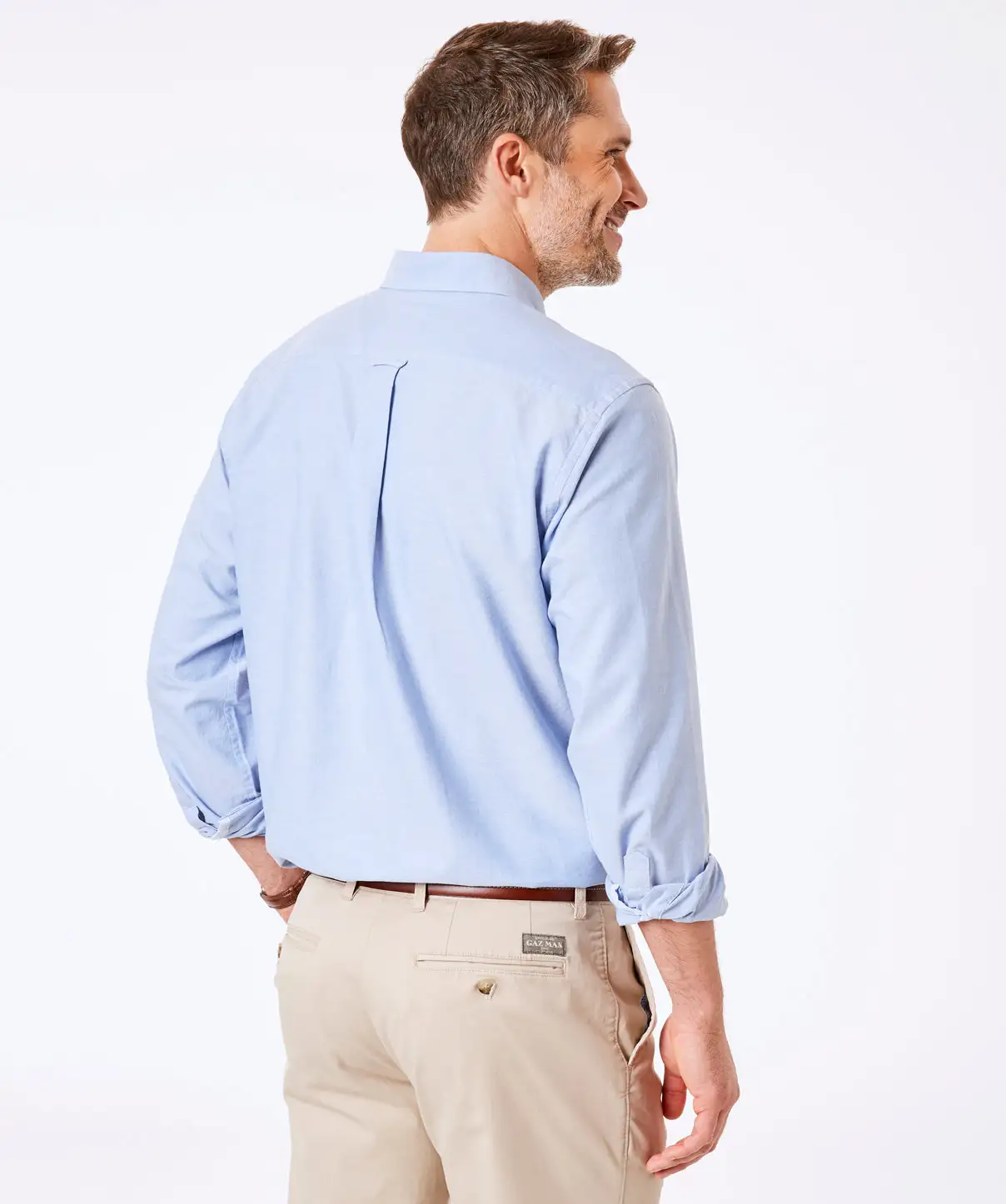 Gazman Casual Oxford Shirt - Sky Blue 6 Gazman Casual Oxford Shirt - Sky Blue - Image 4