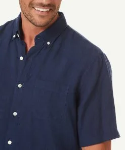 Gazman Linen Plain Short Sleeve Shirt - Navy 9 Gazman Linen Plain Short Sleeve Shirt - Navy -Cheap Gazman Store 4 8eb77750 5752 46f8 a6bd 2a1a0738f95c