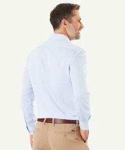 Gazman Tailored Fit Easy Care Oxford Shirt - Sky Blue -Cheap Gazman Store 4 aa160708 086d 47b8 8e1d d7c0aab5dcec