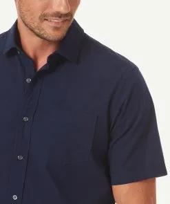 Gazman Tonal Seersucker Short Sleeve Shirt - Dark Navy -Cheap Gazman Store 4 ae400bb6 85d4 4800 8ac2 d80cf79f2486