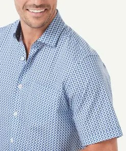 Gazman Smart Circle Geo Print Short Sleeve Shirt - Blue 9 Gazman Smart Circle Geo Print Short Sleeve Shirt - Blue -Cheap Gazman Store 4 b7642fc3 9af4 49fe 980a 2a290c3a667e