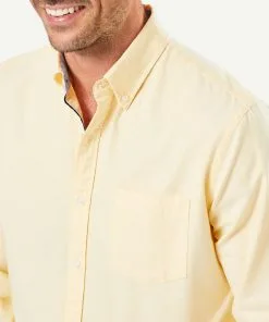 Gazman Casual Oxford Long Sleeve Shirt - Yellow -Cheap Gazman Store 4 bc5fd3a0 20de 49e8 b11d 4673d96428f1
