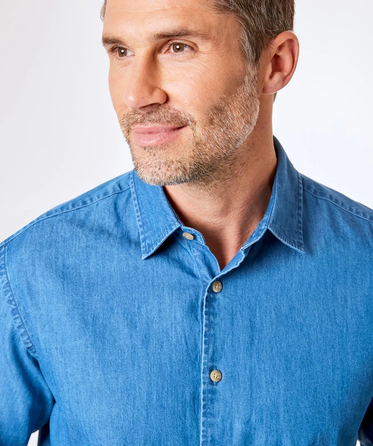 Gazman Plain Denim Shirt - Denim 6 Gazman Plain Denim Shirt - Denim - Image 4