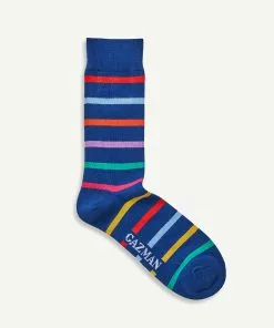 Gazman Comfort Multi Stripe Socks - Blue -Cheap Gazman Store 4 dd60492a 1e92 4a13 9e79 d89f3aa34f77
