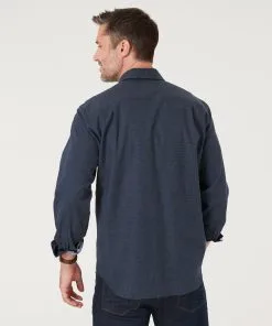 Gazman Brushed Houndstooth Check Shirt - Charcoal -Cheap Gazman Store 4 e72e667a bbe3 469d 8561 f8c9da98c4a5