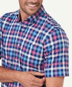 Gazman Easy Care Box Check Short Sleeve Shirt - Multi Check -Cheap Gazman Store 4 ead339cf 6e86 481f a7e1 61cc7d05ed54