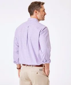 Gazman Easy Care Stretch Gingham Shirt - Lilac 9 Gazman Easy Care Stretch Gingham Shirt - Lilac -Cheap Gazman Store 4 f1a67691 0869 4428 907a 850159696404