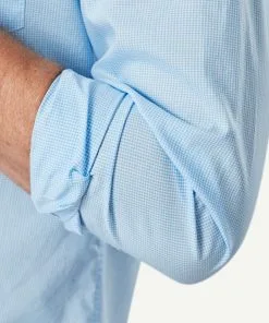 Gazman Tailored Featherweight Gingham Long Sleeve Shirt - Pale Blue -Cheap Gazman Store 4 fb12ab6e f19b 4abb b687 4a484612ea39