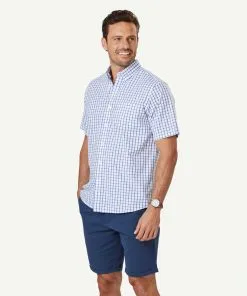 Gazman Easy Care Check Short Sleeve Shirt - White 12 Gazman Easy Care Check Short Sleeve Shirt - White -Cheap Gazman Store 5 47307