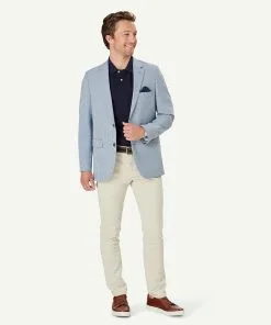 Gazman Performance Houndstooth Sports Jacket - Blue -Cheap Gazman Store 5 48798