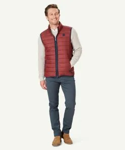 Gazman Lightweight Puffer Vest - Brick -Cheap Gazman Store 5 48870