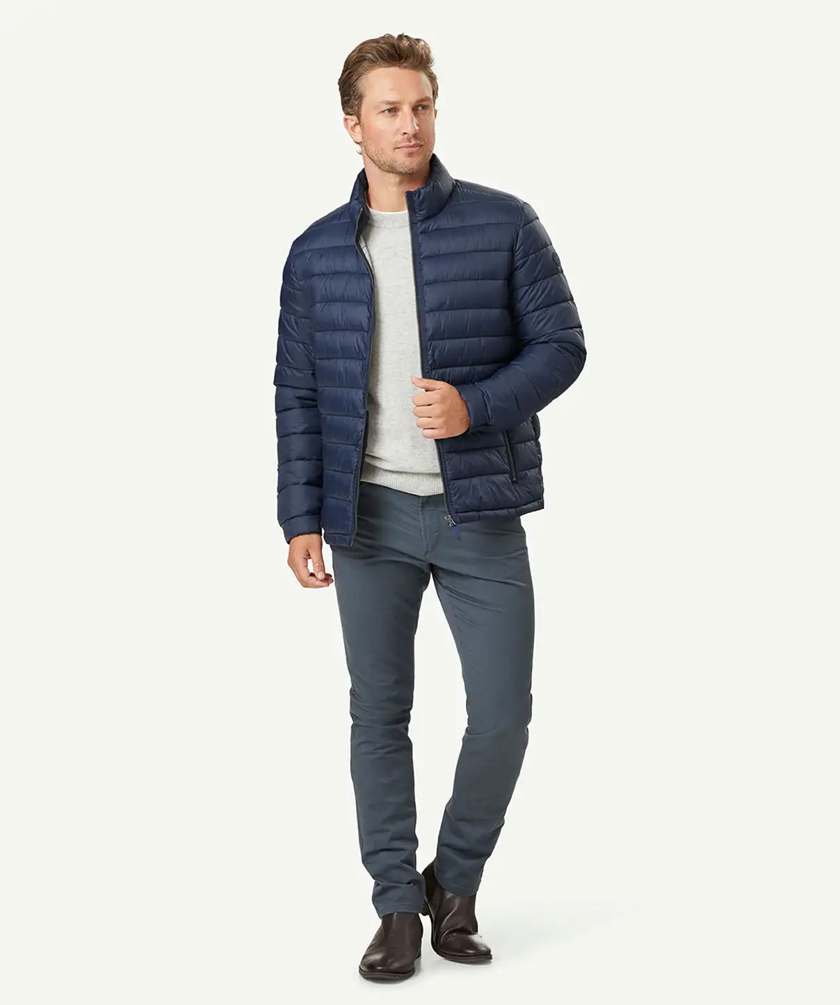 Gazman Lightweight Puffer Jacket - Navy 7 Gazman Lightweight Puffer Jacket - Navy - Image 5