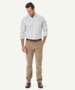 Gazman Stretch Fine Cord Pants - Pebble -Cheap Gazman Store 5 49756