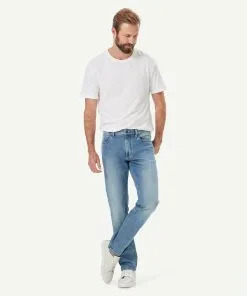 Gazman Selwyn Straight Fit Jean - Washed Indigo -Cheap Gazman Store 5 49782