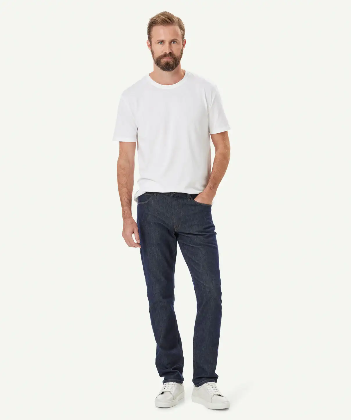 Gazman Colourstay Modern Fit Jeans - Raw Rinse 7 Gazman Colourstay Modern Fit Jeans - Raw Rinse - Image 5