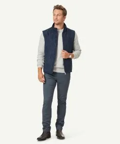 Gazman Suede Touch Vest - Navy -Cheap Gazman Store 5 50072