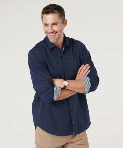 Gazman Dot Double Faced Shirt - Denim -Cheap Gazman Store 5 a3fb452e 54b7 44bf a28d 722ab7743691